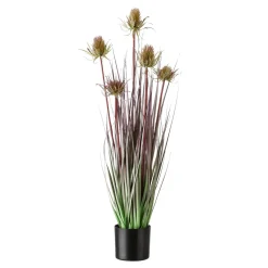 Chardon Artificiel Avec 5 Fleurs 69 Cm De Haut 17 Cm De Ø-DecoWoerner Sale