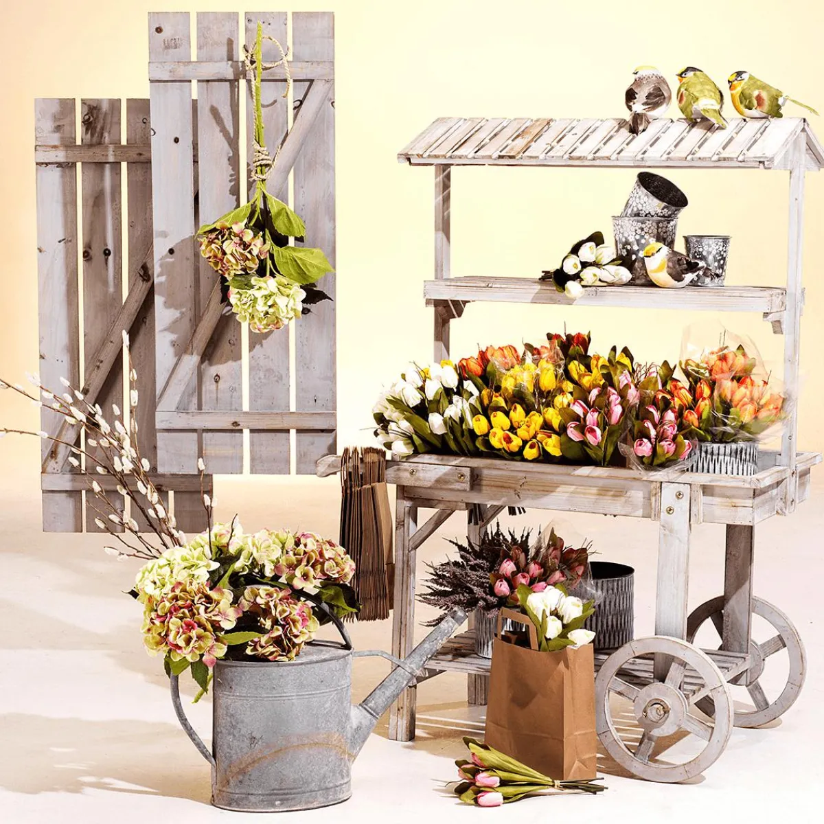 Chariot Vintage Haut. 130 Cm-DecoWoerner Best