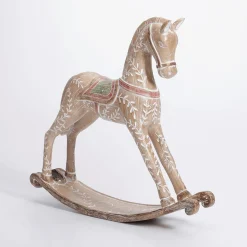 Cheval à Bascule Avec Aspect Bois 30 X 30 Cm-DecoWoerner Best