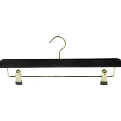 Cintre à Pinces En Bois, /laiton, 40 Cm-DecoWoerner New