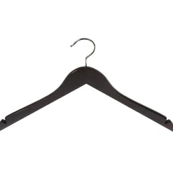 Cintre En Bois Avec Encoches, Recourbé 45 Cm Wengé-DecoWoerner Discount