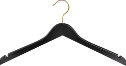 Cintre En Bois Avec Encoches, /laiton, 44 Cm-DecoWoerner Clearance