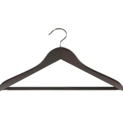 Cintre En Bois Avec Traverse, Recourbé 45 Cm Wengé-DecoWoerner Outlet