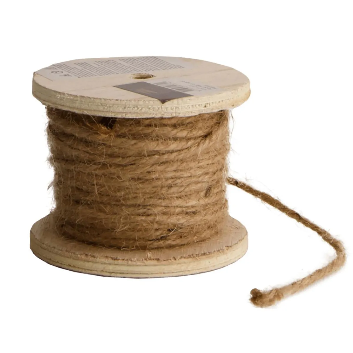 Corde De Chanvre Sur Bobine En Bois D'env. 16 M De Long 50 G-DecoWoerner Outlet