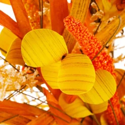 Couronne Décorative XL Automnale "Mélange D'automne" Ø 55 Cm Jaune-DecoWoerner