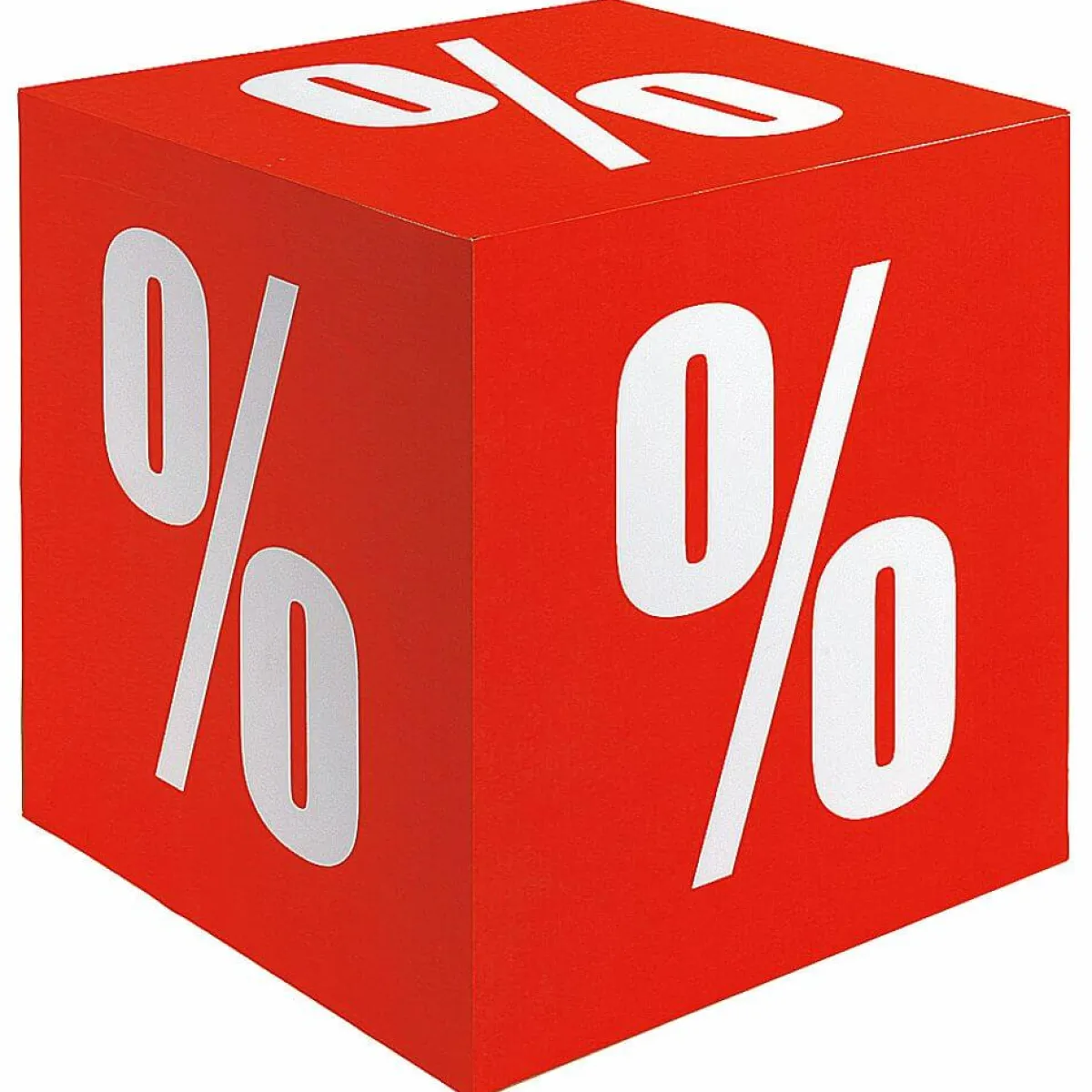 Cube Pliant "Pourcentage" 10 X 10 Cm-DecoWoerner Online