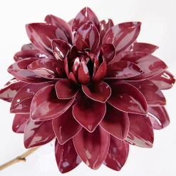 Dahlia Artificiel 56 Cm Bourgogne-DecoWoerner Discount