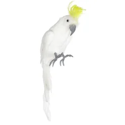Déco Perroquet Cacatoès à Capuchon Jaune 11 X 45 Cm-DecoWoerner Outlet