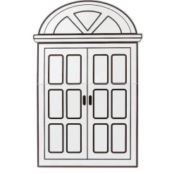 Décor Fenêtre 95 X 62 Cm-DecoWoerner Discount