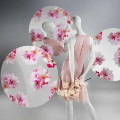 Décor Miroir Fleurs De Cerisier Ø 80 Cm-DecoWoerner Online