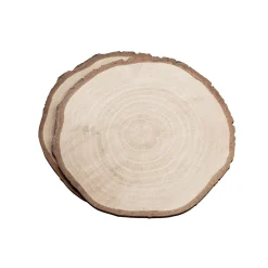 Décoration Disques En Bois Imprimé 23 Cm Ø 2er Set-DecoWoerner Outlet