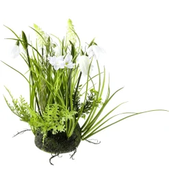 Demi-sphère De Mousse Artificielle Avec Fleurs Printanières, he, 30 Cm-DecoWoerner