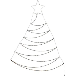 Eclairage Cadre LED Métal Sapin 200 X 117 X 150 Cm-DecoWoerner