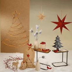 Eclairage Cadre LED Métal Sapin 200 X 117 X 150 Cm-DecoWoerner