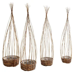 Ensemble De Paniers En Osier 4pcs.-DecoWoerner Online