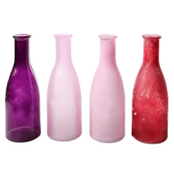 Ensemble De Vases En Verre De 18 Cm De Haut, 4 Pcs.,-DecoWoerner Best