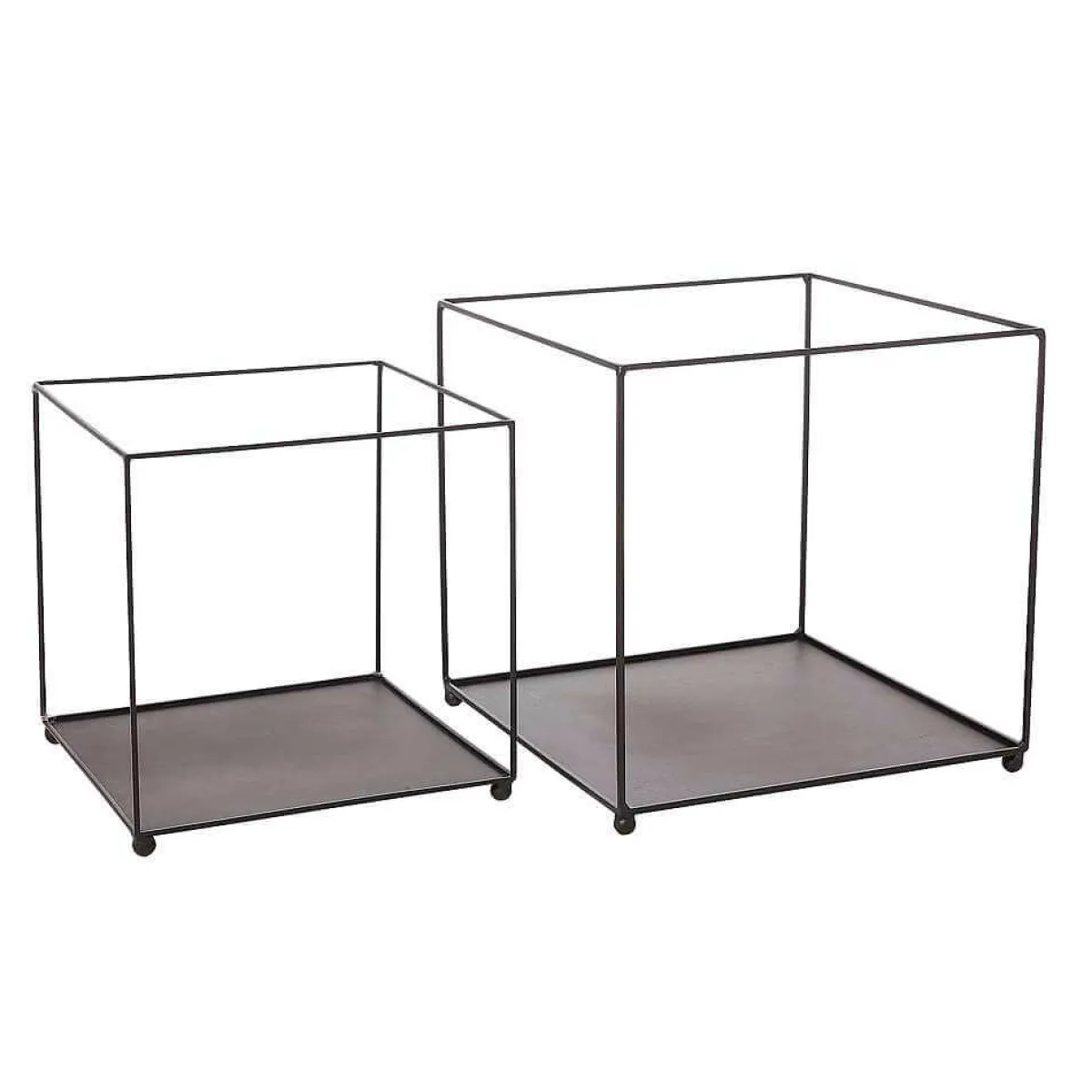Etagère En Métal Carrée e 20/30 Cm 2 Pces-DecoWoerner Best