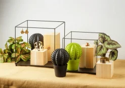 Etagère En Métal Carrée e 20/30 Cm 2 Pces-DecoWoerner Best