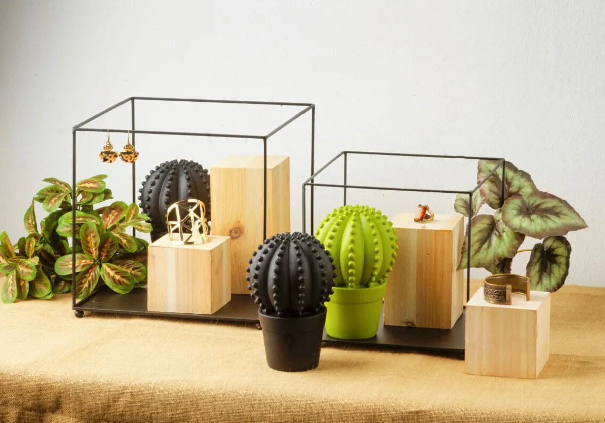 Etagère En Métal Carrée e 20/30 Cm 2 Pces-DecoWoerner Best