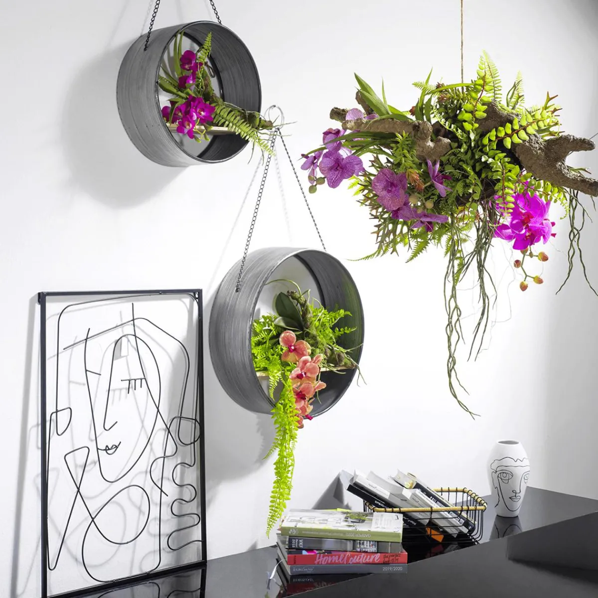Etagère Suspendue En Métal 35 Cm Ø-DecoWoerner Clearance