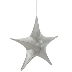 Etoile De Décoration Pliante En Tissu Métallique Avec Fermeture éclair-DecoWoerner Online