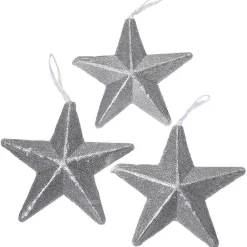 Etoiles Déco à Paillettes , Ø 20 Cm, 3 Pces-DecoWoerner Best