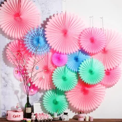 Eventail Déco Pink Ø 25 Cm-DecoWoerner