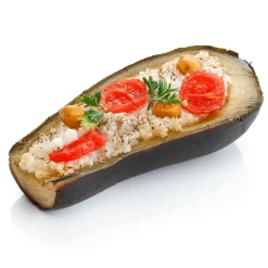 Fausse Aubergine Farcie Coupée En Deux Alimentaire 15 Cm-DecoWoerner Outlet