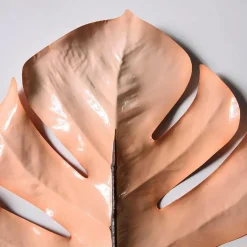 Feuille De Monstera Artificielle 90 Cm Crème-DecoWoerner