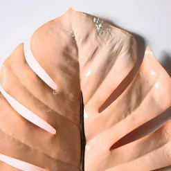 Feuille De Monstera Artificielle 90 Cm Crème-DecoWoerner