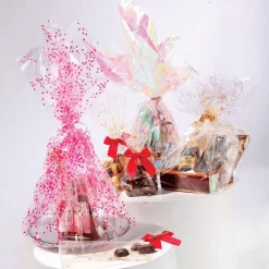 Feuille Synth. Cadeau Motif De Noël 70 Cm, 100 M-DecoWoerner Hot