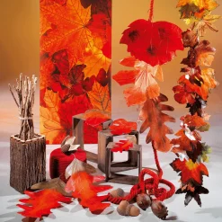 Feuilles D'automne Déco 80 Cm, 3 Pces-DecoWoerner Sale