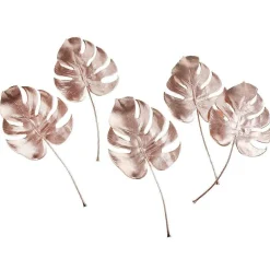 Feuilles De Monstera Artificielle Rosé 37 Cm 5 Pces-DecoWoerner New