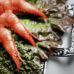 Feuilles De Salade Rouge - Vert Factices, 5 Pièces-DecoWoerner Sale