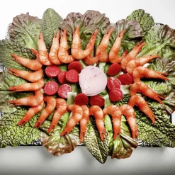 Feuilles De Salade Rouge - Vert Factices, 5 Pièces-DecoWoerner Sale