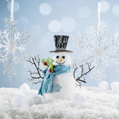 Figurine De Décoration Bonhomme De Neige 22 Cm-DecoWoerner Outlet