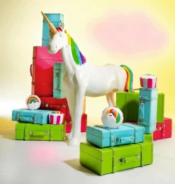 Figurine Licorne Arc-en-ciel, Long. 130 Cm-DecoWoerner Discount
