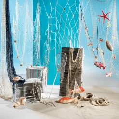 Filet De Pêche Maritime Avec Animaux Marins-DecoWoerner Sale