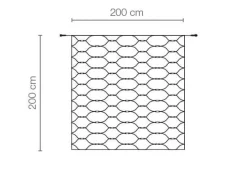 Filet Lumineux Professionnel à LED Système IP67, 300 LED, 200 X 200 Cm, Sans Cable-DecoWoerner New