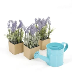 Fleur Artificielle De Lavande Dans Un Pot En Papier 20 Cm-DecoWoerner