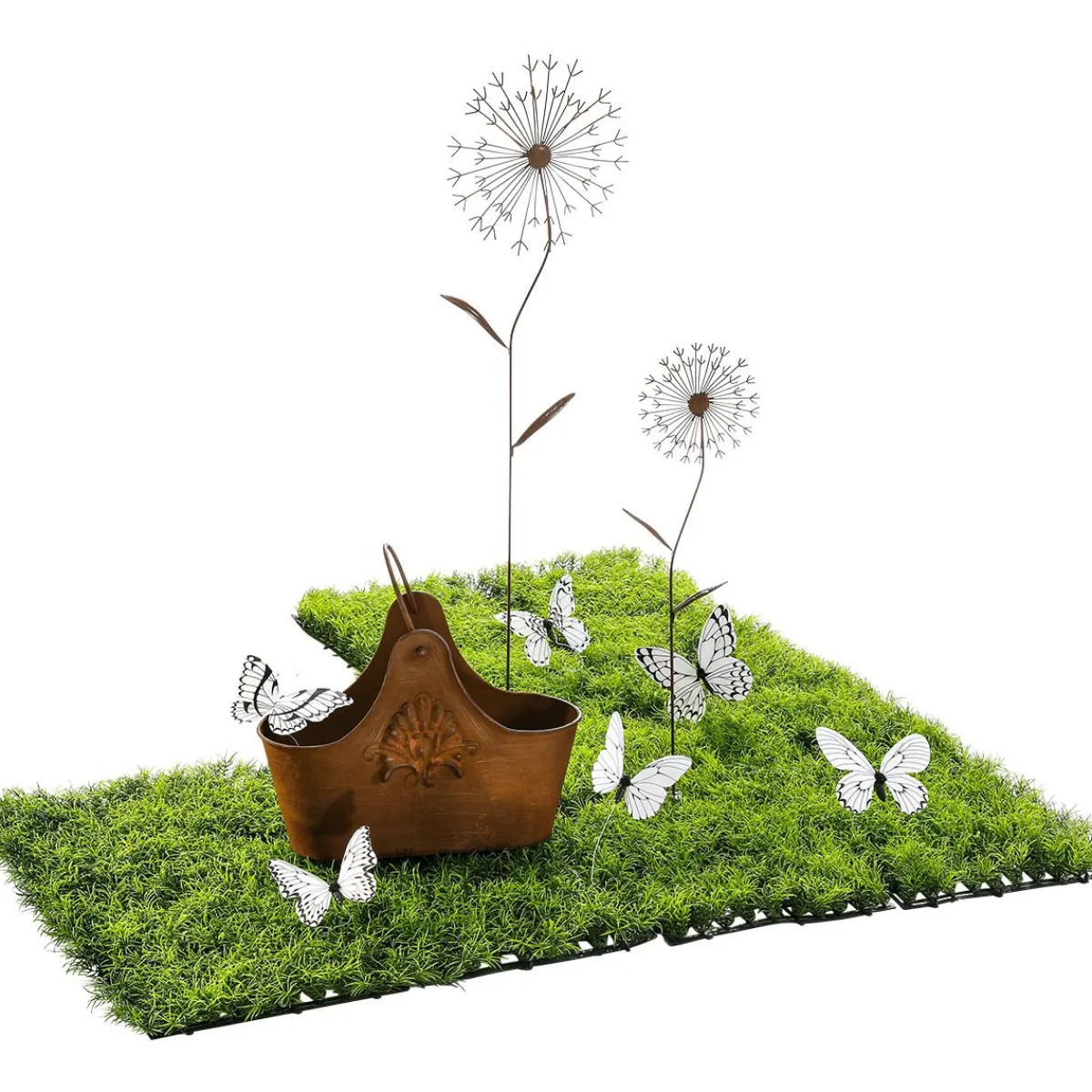 Fleur Décorative En Métal Brun 78 Cm-DecoWoerner Best