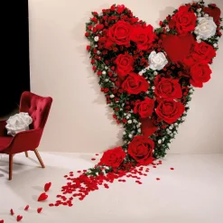 Fleur De Rose XL Artificielle, Ø 40 cm,-DecoWoerner New