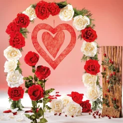 Fleur De Rose XL Artificielle, Ø 40 cm,-DecoWoerner New