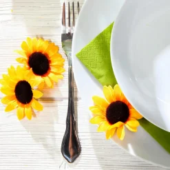 Fleurs Décoratives Tournesol, Paquet De 24 Pièces-DecoWoerner Hot