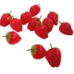 Fraises Aliment Factice 12 Pces-DecoWoerner Online