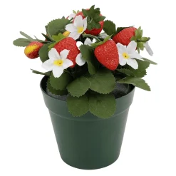 Fraisier Artificiel En Pot 21 Cm-DecoWoerner Discount