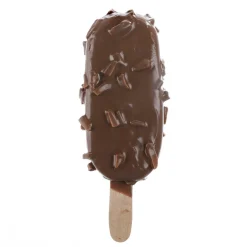 Glace Au Chocolat Sur Bâtonnet Avec Amandes - Alimentaire Factice 21 Cm-DecoWoerner Discount