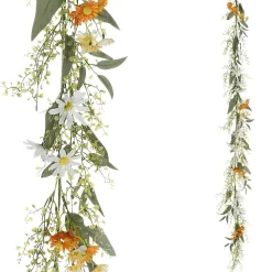 Guirlande De Fleurs Des Champs Artificielle - Blanc 158 Cm-DecoWoerner Online