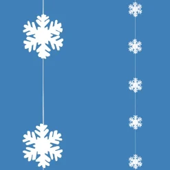 Guirlande De Flocons De Neige, , 180 Cm-DecoWoerner Discount