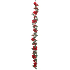 Guirlande De Poinsettias Artificiels 180 Cm-DecoWoerner Clearance